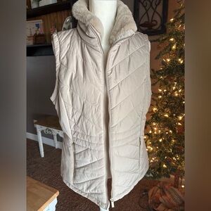 Calvin Klein Light Cream Quilted Vest